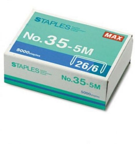 Max 35-5M Standard Staples For Flat Clinch Staplers HD-50 HD-50R HD-50F