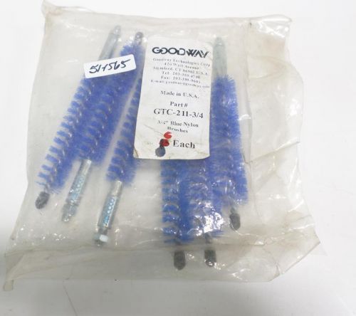 GOODWAY 3/4&#034; BLUE NYLON BRUSHES GTC-211-3/4 WTY-6 NIB