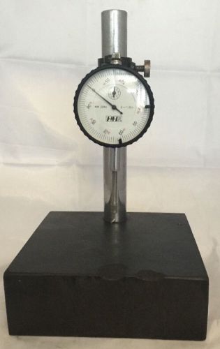 Granite check stand comparator base surface plate &amp; h&amp;h dial indicator gauge 6x6 for sale