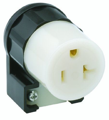 Leviton 5369-CA 20 Amp, 125Volt, Connector, Industrial Grade, Straight Blade,