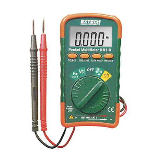 Extech DM110, Mini Pocket Multimeter (DM-110, DM 110)