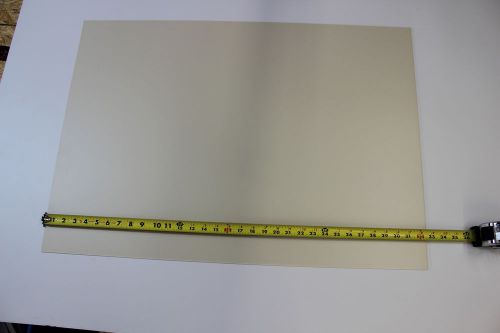 POLYSTYRENE STYRENE PLASTIC SHEET .080&#034; THICK 23&#034; X 32-1/2&#034;  CREME COLOR