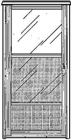 DOOR,1X36&#034; SELF-STORING MILL