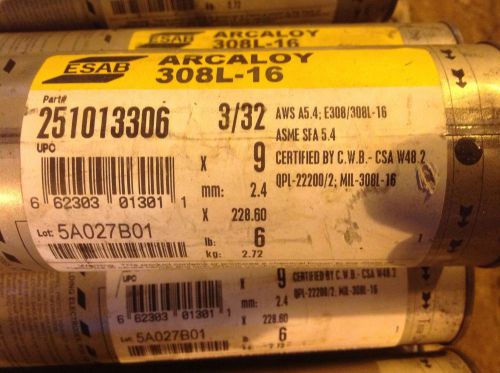 Esab Arcaloy 251013306 308L-16 Welding Rods