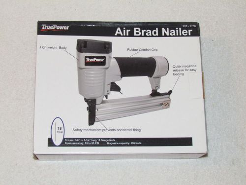 True Power 18 Gauge 3/8&#034; - 1 1/4&#034; Nails AIR BRAD NAILER - New In Box 208-1786