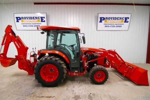 2015 kubota l4060hstc 4wd cab tractor loader backhoe, warranty, 110 hrs! for sale