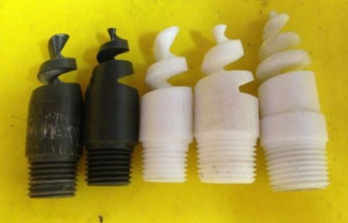 Spray nozzle 1/4hhsj-tef-12007, 1/4hhsj-pvc-12007 3/8hhsj-tef-15030 lotof5 #121p for sale