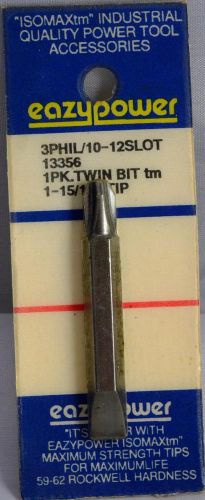 Isomax eazypower tools #3 phillips insert twin screw driver bit 13356 for sale