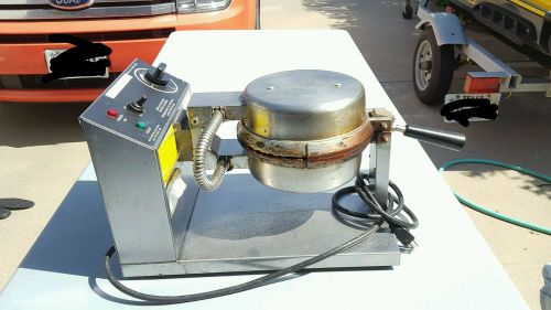 #GOLD MEDAL GIANT WAFFLE CONE BAKER/MAKER MODEL 5020 8&#034; COMMERCIAL STAINLESS