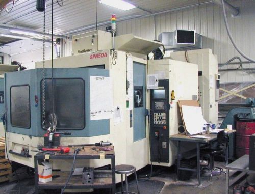 Niigata spn 50 cnc horizontal machining center mill fanuc 12000 rpm cat 50 40 hp for sale