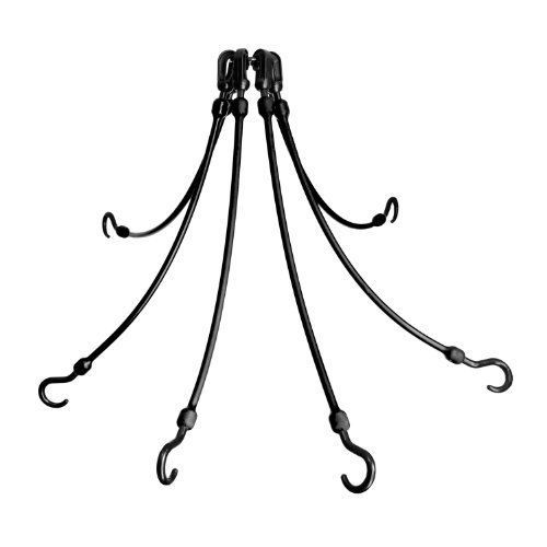 The Perfect Bungee 6-Arm 18-Inch Flex Web, Black