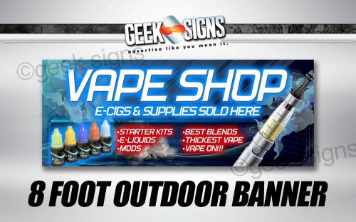 Vapor smoke shop e-cigarette sign banner poster neon alternative for sale