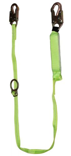 FallSafe FS456 EXTREME Tie-Back Shock Lanyard Dual-Leg - Web w/ Adjustable ring