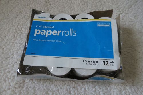 Office Max Thermal Paper Rolls  9 rolls  2 1/4&#034;x85&#039; White OM98105