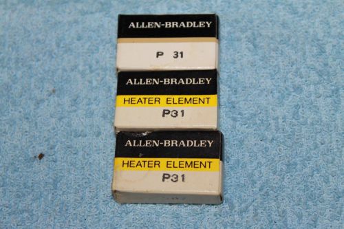 Lot of 3 Allen Bradley P31 Heater Element New in Box ~ FREE SHIPPING