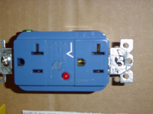 Hubbell hbl5362sa duplex receptacle surge suppression 20a 125vca 2-pole blue for sale