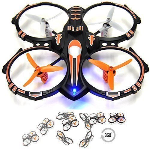 RC Camera Photo Features Stunt Drone Quadcopter w/ 360 Flip Crash Proof 24GHz 4