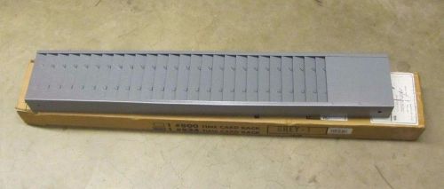 BUDDY #824 GREY-1 COLOR 25 POCKET / SLOT TIME CARD RACK NIB