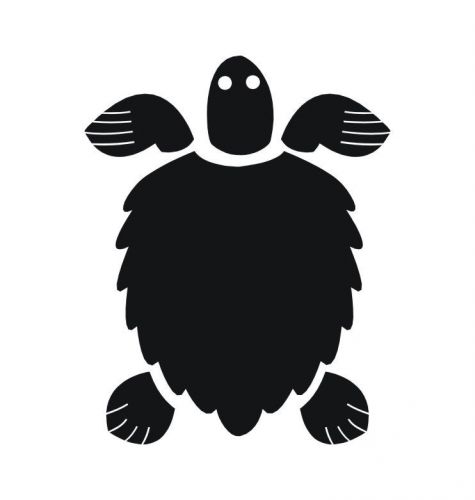 Turtle Shadow Car Window Truck/Van Tempo Sticker Vinyl Decals-1838