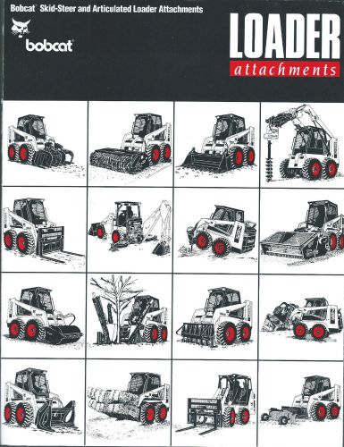 Equipment Brochure - Melroe - Bobcat - Loader Attachments - c1991 (E2957)