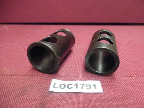 LOT OF 2 CNC LATHE BUSHING SLEEVE REDUCER 2&#034; OD  1 1/2 &#034; &amp; 1 3/4&#034; ID LOC1791