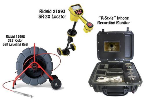 Ridgid 325&#039; color sl reel (13998) sr-20 locator (21893) &#034;r-style&#034; iphone monitor for sale