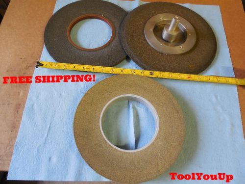 NEW 1&#034; WIDE 10&#034; DIA 5&#034; I.D. SCOTCH BRITE DEBURING WHEEL WITH ADAPTOR/ARBOR