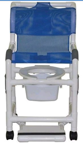 MJM International 118-3TW-DDA-SF-SQ-PAIL Standard Shower Chair With Drop Arms,