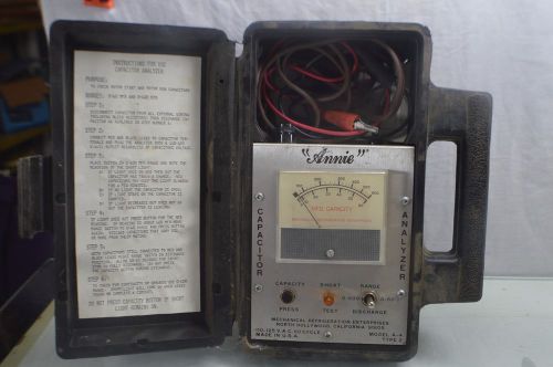 Model A-4 Capacitor Analyzer, Type 2, Annie, Mechanical refrigeration enterprise