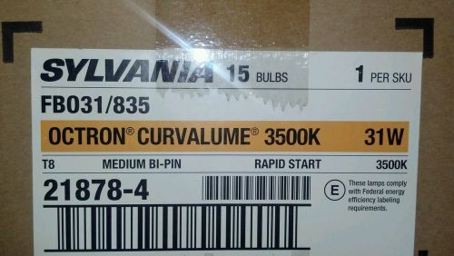 SYLVANIA FBO31/835 OCTRON 31 WATT T8 U SHAPE FLUORESCENT BULB 3500K (1 case)