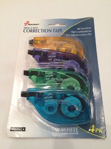 Skilcraft single line correction tape - 4 pack - white - 7510015048940 for sale