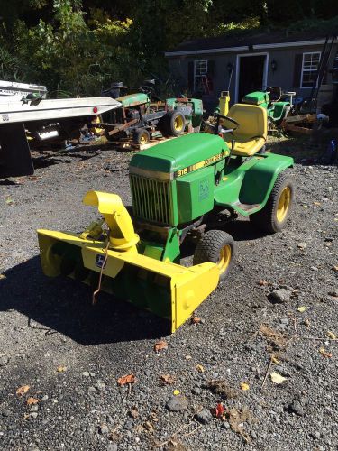 John Deere 316 w/ Snow Blower &amp; Mower Deck