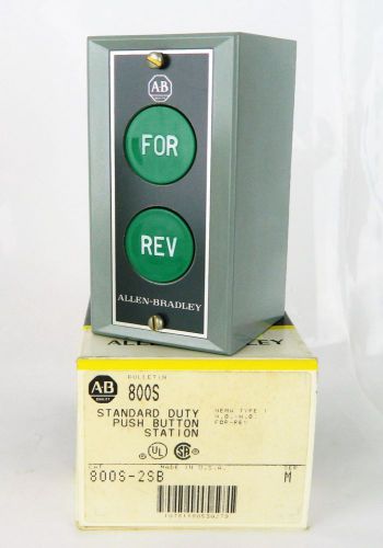 Allen Bradley 800s-2sb Standard Duty Push Buttion Station Forward Reverse New