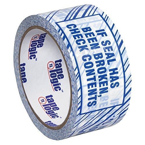 Tape Logic T902ST026PK Security Tape, Legend &#034;If Seal Has Been...&#034;, 110 yds
