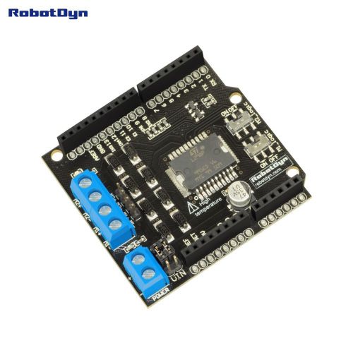 Motor Shield L298P, 2A, 2-motors for Arduino board Robotdyn Stepper Servo