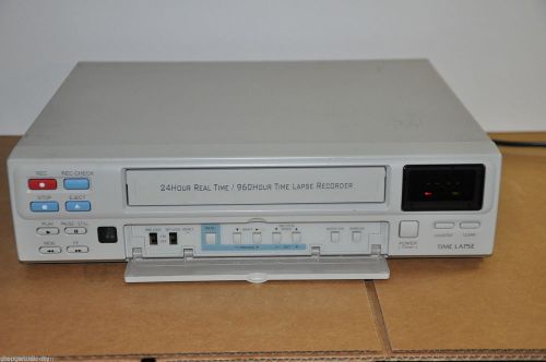 WELDEX WDV-960H 24 Hour Real Time/960 Hour Time Lapse CCTV VHS Recorder AS IS