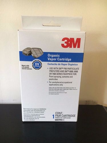 3M 6001 Organic Vapor Cartridge, 1-Pair