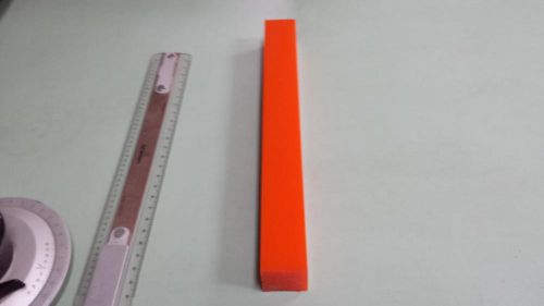 1-1/2&#034; x 1-1/2&#034; x 12-3/4&#034;  urethane / polyurethane 80 a orange bar p/n 11548 for sale