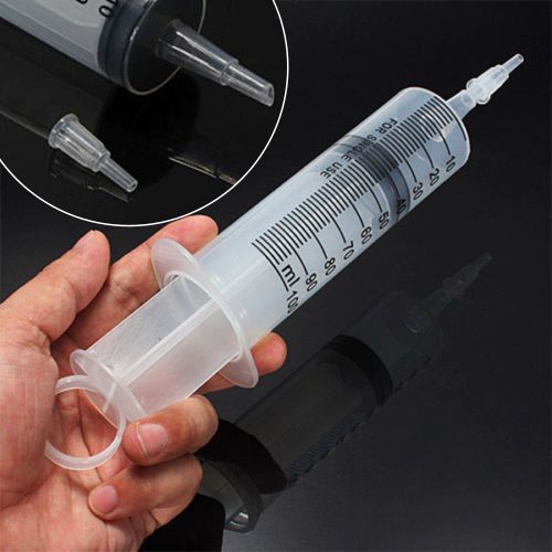 Disposable Plastic 100ml Injector Syringe No Needle For Lab Nutrient Measuring