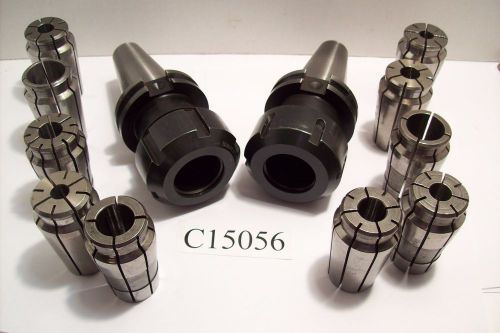 MADE IN USA CAT40 12 PC SET, 2 CAT 40 &amp; TEN(10) 1&#034; SERIES ACURA COLLETS  C15056