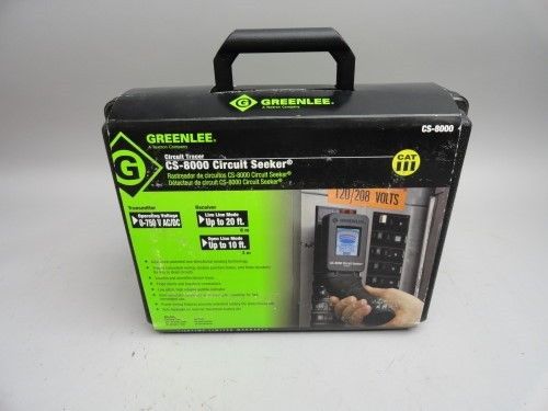 New Greenlee CS-8000 circuit seeker circuit tracer breaker finder CS8000