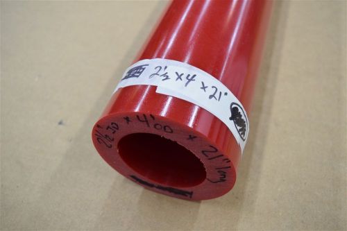 Urethane Round Tube 2.5&#034; ID x 4&#034; OD x 21&#034; L 95A Polyurethane Rod Acrotech Inc