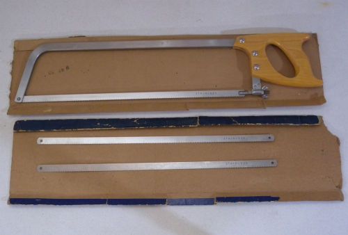 Vintage Craftsman Meat Butcher Bone Saw 20&#034; Blades USA Stainless Hacksaw Wood