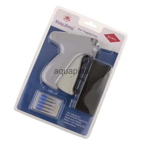 Standard Clothes Price Label Tagging Gun+6 Tagging Needle+800 Barb Black