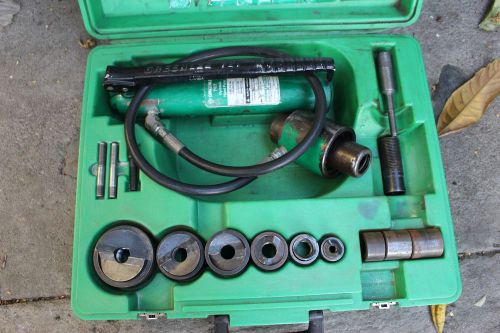 GREENLEE 7646 SLUG BUSTER KNOCKOUT SET 1/2&#034; TO 2&#034; CONDUIT