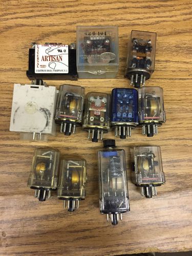 Lot of potter &amp; brumfield 12vdc relay krp-11dg-12 and others for sale