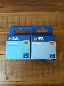 blue ridge 3/8 staples 1000 pcs. Bundle Of 2 New