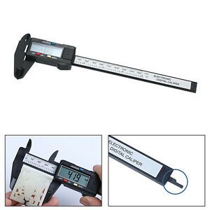 6&#034; 150mm Carbin Fiber Electronic Digital Vernier Caliper Micrometer Guage LCDAV