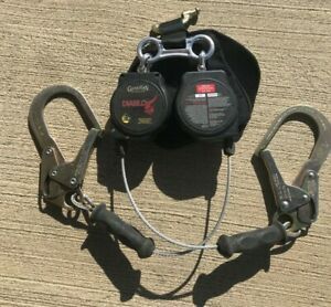 Guardian Fall Protection 11076 Diablo Twin 8’ Self  Retracting Lifeline (SRL)