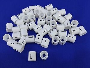 L Hanger Garment Size Marker Tag Large Sizer 50 Pieces Retail Store